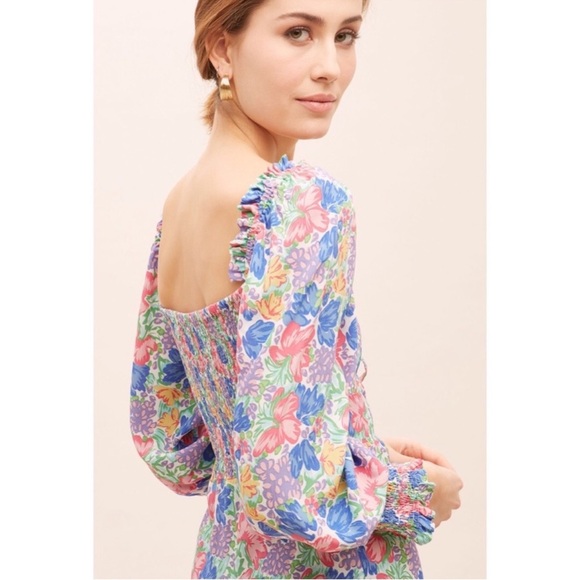 Faithfull The Brand Mathilde Jemima Floral Dress Small - Picture 4 of 12